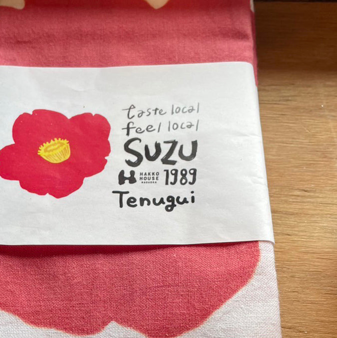 雪椿／オリジナル手ぬぐい